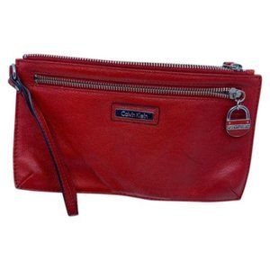 Calvin Klein Red Wristlet